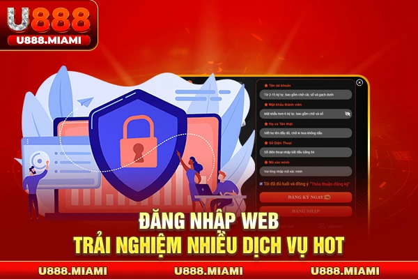 Đăng nhập web trải nghiệm nhiều dịch vụ hot